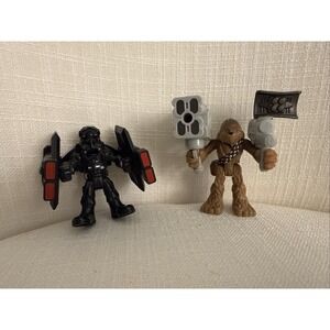 Lot of 2 Hasbro Playskool Star Wars Galactic Heroes Figures Oversized Weapons